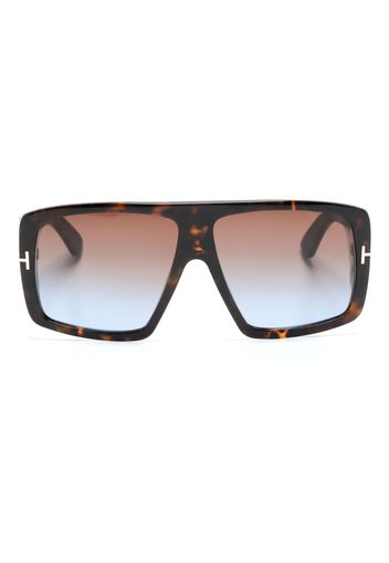 TOM FORD Eyewear oversize-frame gradient-lenses sunglasses - Marrone