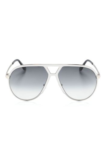 TOM FORD Eyewear Xavier pilot-frame sunglasses - Argento