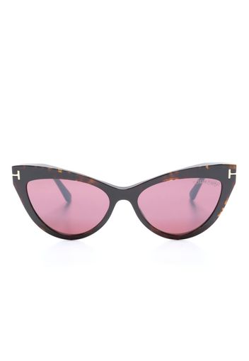 TOM FORD Eyewear Occhiali cat-eye con effetto tartarugato - Marrone