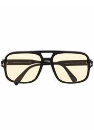 TOM FORD Eyewear aviator-frame sunglasses - 01E BLACK