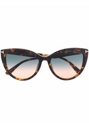 TOM FORD Eyewear Occhiali da sole cat-eye Isabella 02 - Marrone