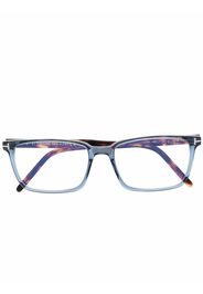 TOM FORD Eyewear Occhiali squadrati con effetto tartarugato - Blu