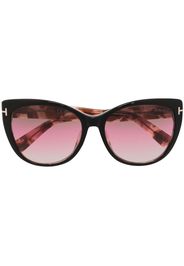 TOM FORD Eyewear Occhiali da sole cat-eye Nora - Nero