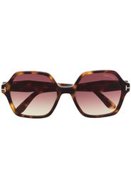 TOM FORD Eyewear Occhiali da sole geometrici oversize - Marrone