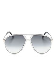 TOM FORD Eyewear Xavier pilot-frame sunglasses - Argento