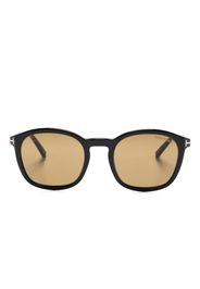 TOM FORD Eyewear tortoiseshell-effect round-frame sunglasses - Nero