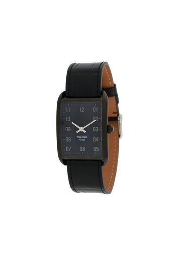 001 rectangular-face watch