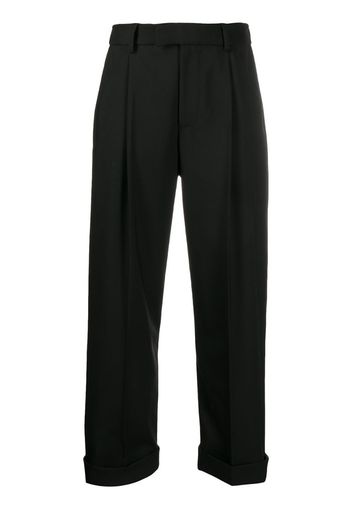 turn-up tailored trousers