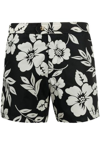 TOM FORD floral-print swim shorts - Nero