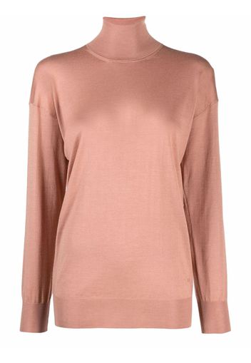 TOM FORD high-neck knitted long-sleeve top - Rosa
