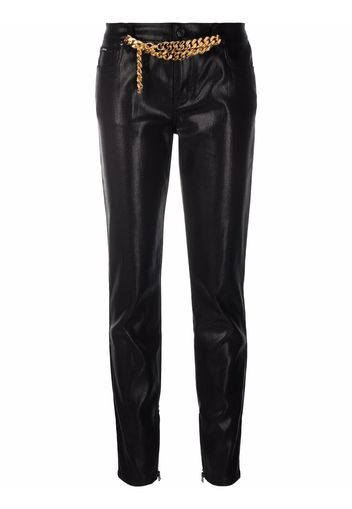 TOM FORD high-shine straight-leg jeans - Nero