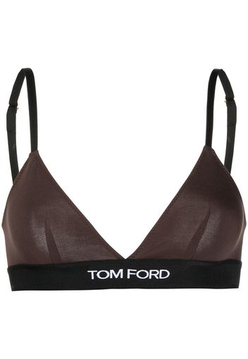 TOM FORD Reggiseno con logo - Marrone