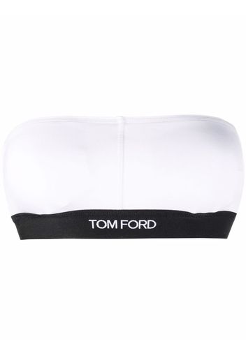 TOM FORD two-tone bandeau bra - Bianco