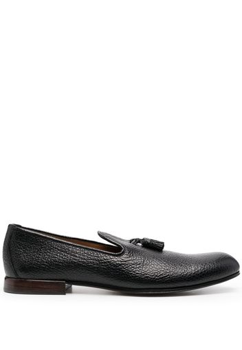 TOM FORD textured tassel flat loafers - Nero