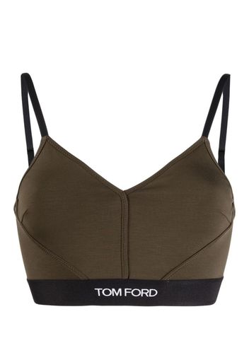 TOM FORD Bralette con logo - Verde