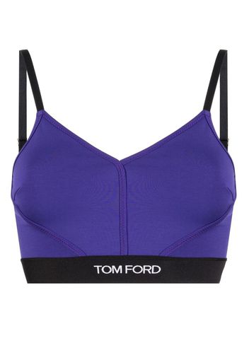 TOM FORD Bralette con logo - Viola