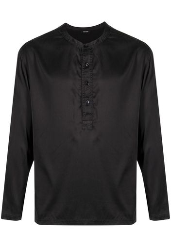 TOM FORD half-button silk shirt - Nero