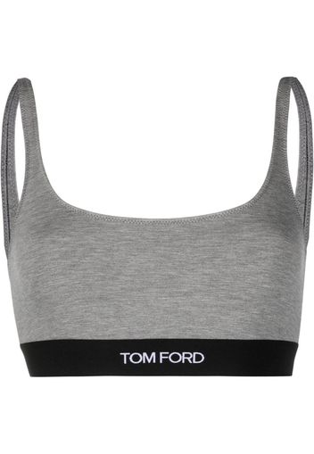 TOM FORD Reggiseno con logo - Grigio