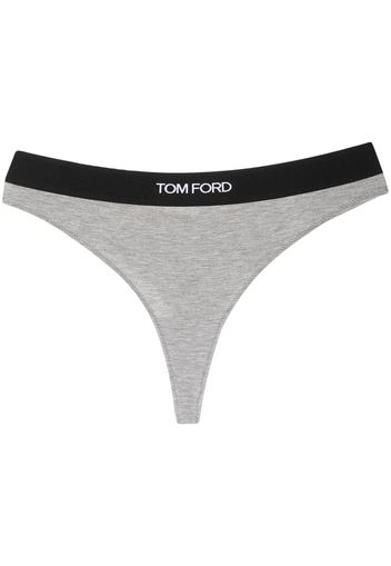 TOM FORD Perizoma con logo - Grigio