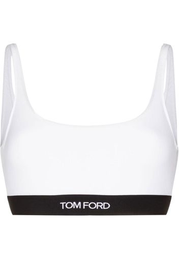 TOM FORD Bralette con logo - Bianco