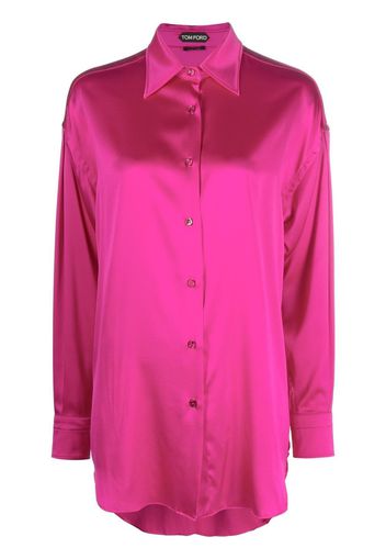 TOM FORD long-sleeve satin shirt - Rosa