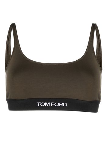 TOM FORD Bralette con logo - Verde