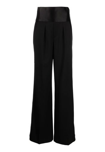 TOM FORD wide-leg high-waisted trousers - Nero