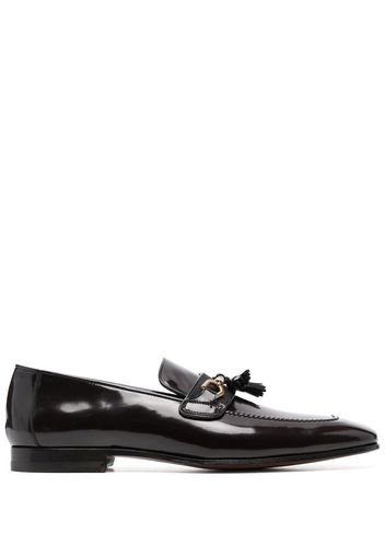 TOM FORD horsebit-detail leather loafers - Marrone