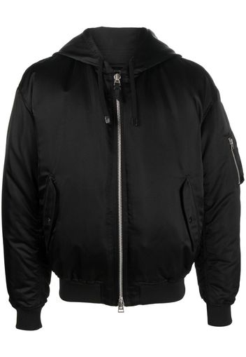 TOM FORD hooded bomber jacket - Nero