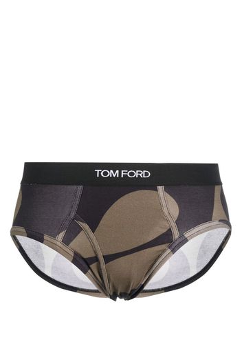 TOM FORD Slip con stampa - Nero