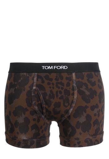 TOM FORD logo waistband boxer briefs - Marrone