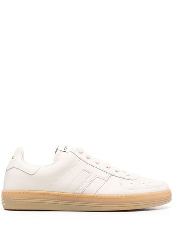 TOM FORD logo-patch lace-up sneakers - Toni neutri