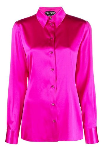 TOM FORD long-sleeve silk shirt - Rosa