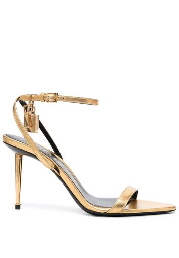 TOM FORD Padlock leather sandals - Oro