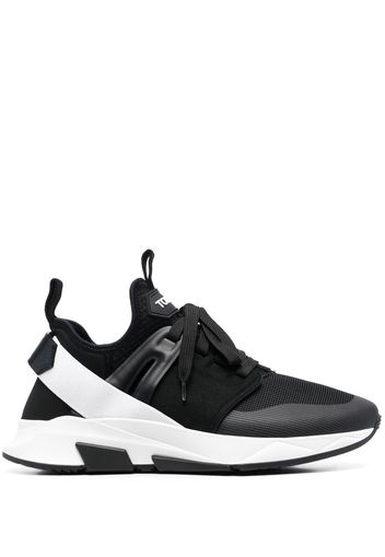 TOM FORD panelled logo-patch sneakers - Nero