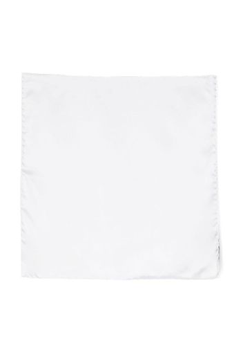 TOM FORD plain silk pocket square scarf - Bianco