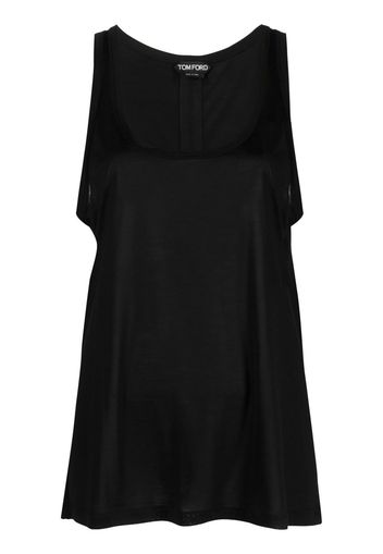 TOM FORD sleeveless silk top - Nero