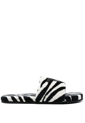 TOM FORD zebra-print slides - Nero