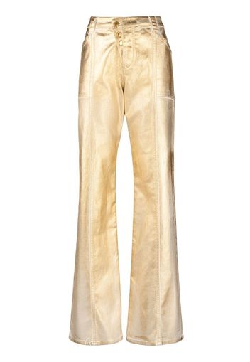 TOM FORD Pantaloni dritti metallizzati - Oro