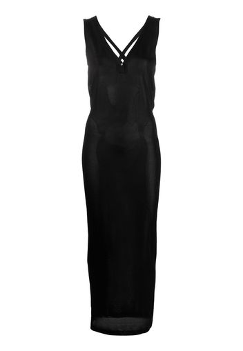 TOM FORD V-neck knitted dress - Nero