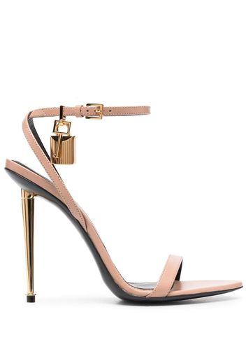 TOM FORD Padlock 120mm leather sandals - Rosa