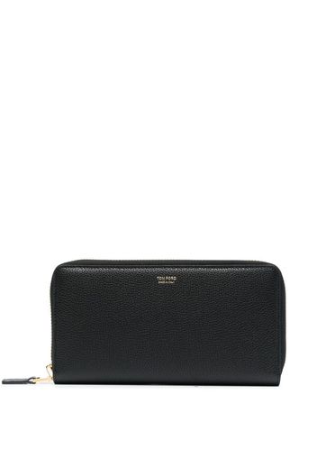 TOM FORD grained leather wallet - Nero