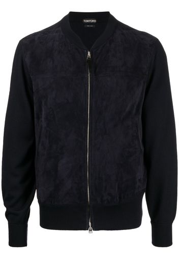 TOM FORD zip-up wool cardigan - Nero