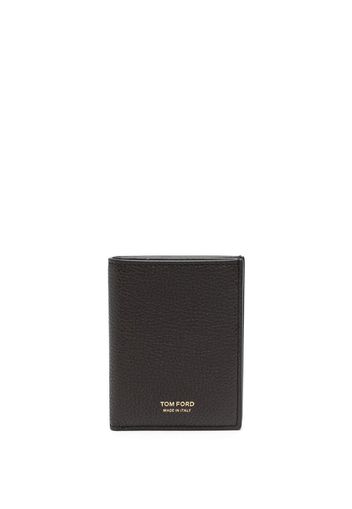 TOM FORD classic leather cardholder - Marrone