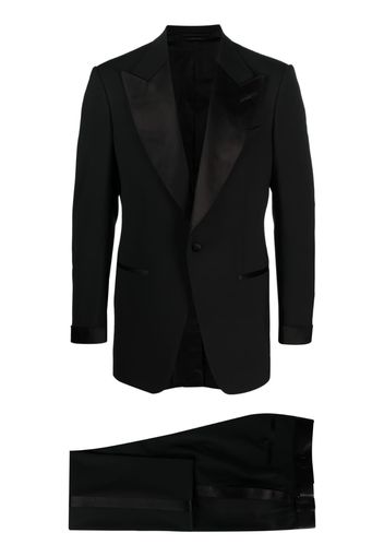 TOM FORD peak lapels single-breasted suit - Nero