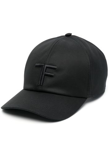 TOM FORD embroidered-logo cotton cap - Nero