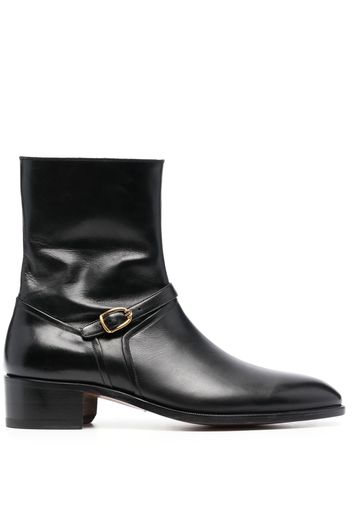 TOM FORD buckle-embellished ankle boots - Nero