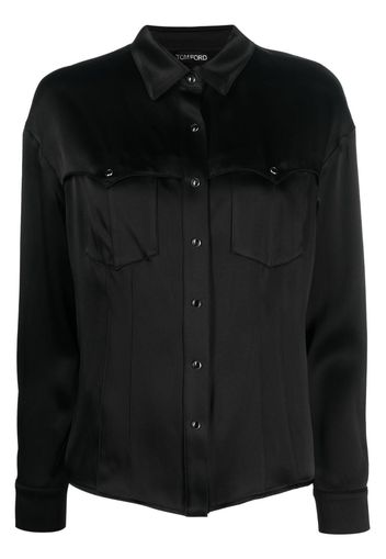 TOM FORD Camicia stile Western - Nero