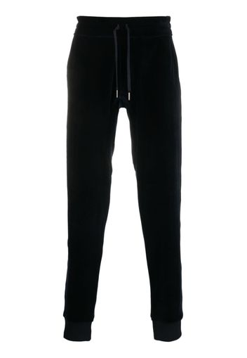 TOM FORD drawstring velvet track pants - Blu