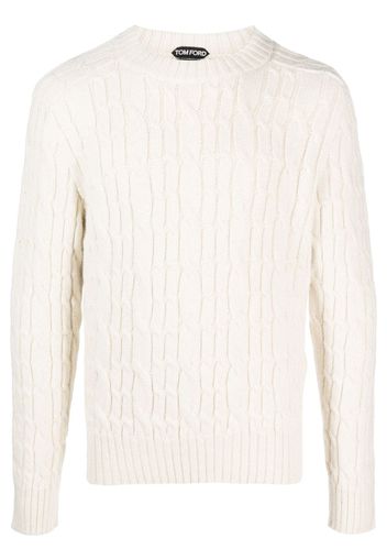 TOM FORD cable-knit wool jumper - Toni neutri